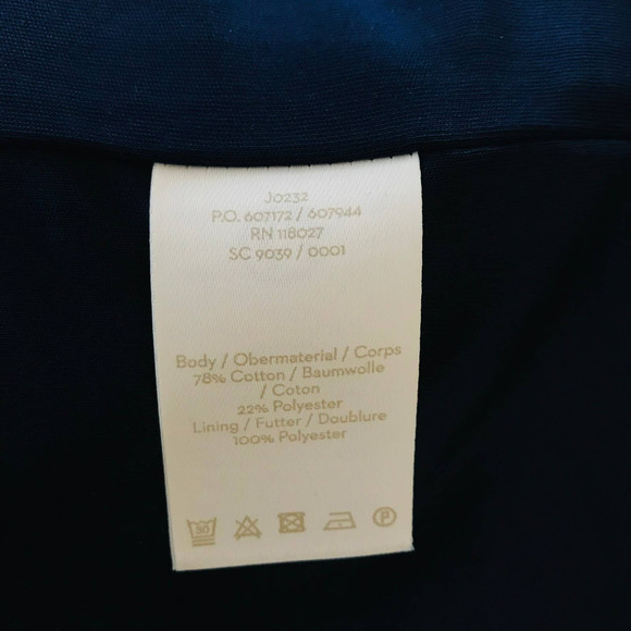 Boden Climbing Vine Dress In Navy Blue Sheath Women's Size 4 - Picture 9 of 9